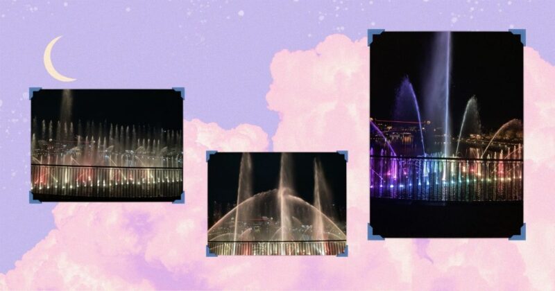 富山-富岩環水公園-噴水イベント