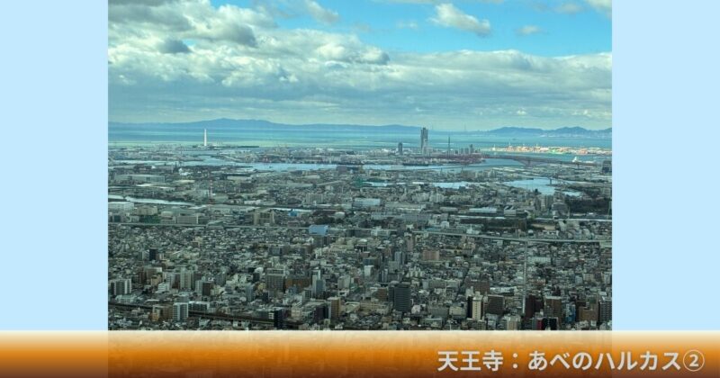 あべのハルカス展望台からの大阪市街の景色